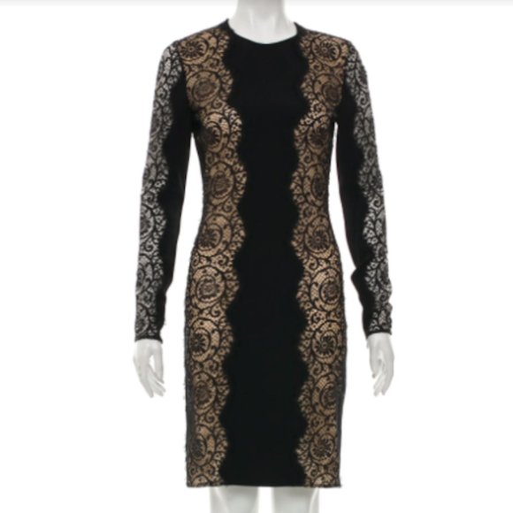 STELLA MCCARTNEY Lace Knee-Length Dress, Size: S - Picture 2 of 7